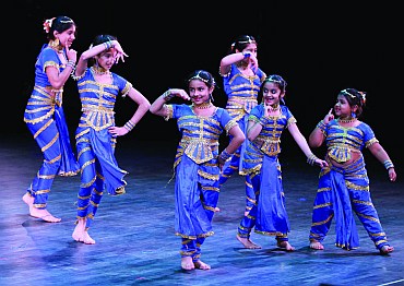 Students perform classical dance