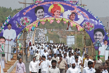 Thousands thronged the plenary to show their support to Jagan
