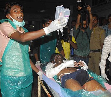 Hospitals struggle to cope with blast victims