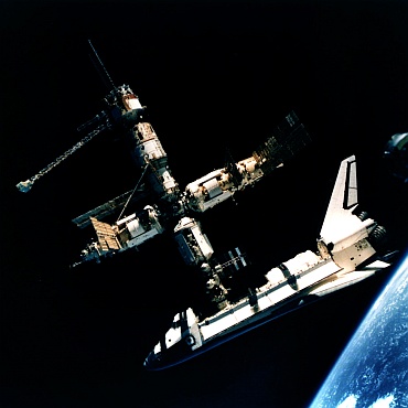 The Shuttle-Mir program helped pave the way for the International Space Station now in orbit.