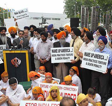 Sikhs protest Bhullar's death penalty near UN