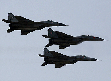 MIG-29 aircraft of the IAF in action