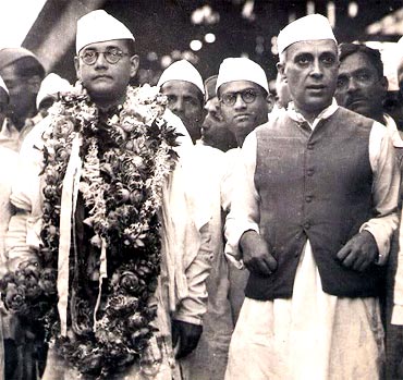 Bose with Pandit Nehru