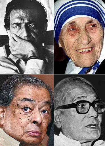 Satyajit Ray, Mother Teresa, Verghese Kurien, Jayaprakash Narayan