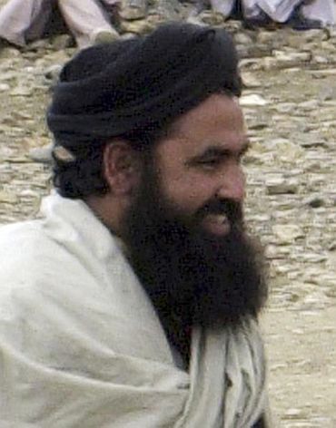 File picture of Pakistani Taliban chief Baitullah Mehsud seen after a meeting with security forces in Waziristan.