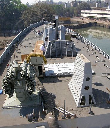 An Indian naval ship