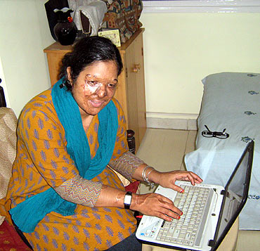 Shirin in her Mumbai home