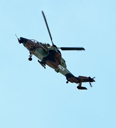 A breathtaking display by the Eurocopter Tiger