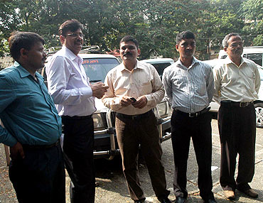 Mumbai crime branch officials who investigated the case