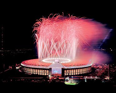 A grand celebration at the Olympiastadion in Berlin