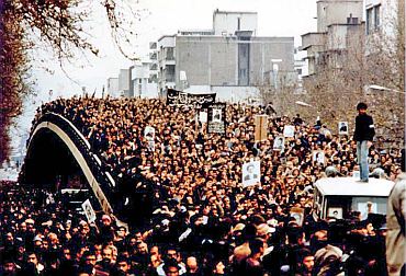 Protestors at Tehran's Shahyad Square