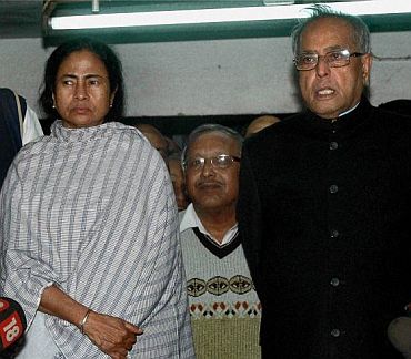 Mamata with Pranab Mukherjee