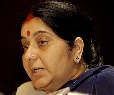 Leader of the Opposition Sushma Swaraj