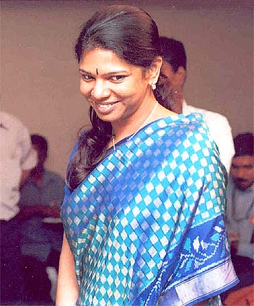 Kanimozhi, Karunanidhi's daughter, a Rajya MP