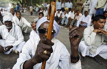 Farmers demand higher compensation for land acquired for a nuclear plant at Gorakhpur in Haryana