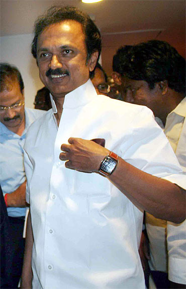 DMK leader M K Stalin, the state's deputy chief minister