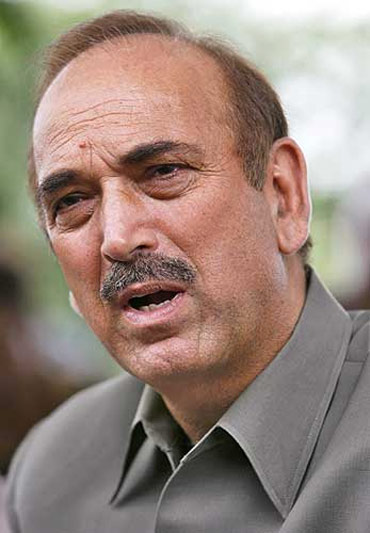 Congress leader Ghulam Nabi Azad, who negotiated the seat-sharing agreement with the DMK