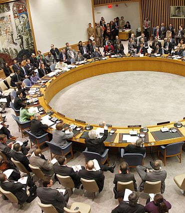 UN Security Council votes on the No Fly Zone resolultion