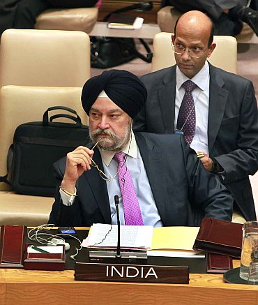 India's Permanent Representative to the UN Hardeep Singh Puri