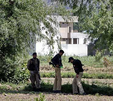 Osama's mansion in Abbottabad, Pakistan