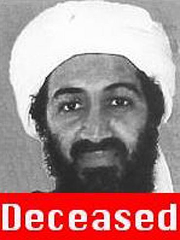 A screen grab from FBI's Most Wanted website taken shows the status of Osama bin Laden as deceased.