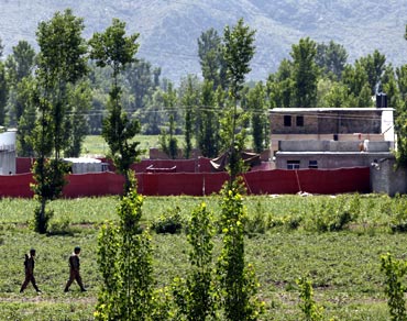 Osama's complex  was located 800 yards from the Pakistan military academy