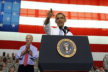 President Obama speaks to troops at Fort Campbell in Kentucky