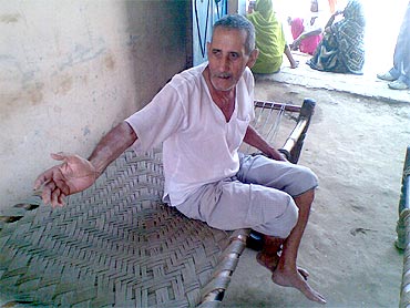 Mukat Lal Sharma, whose son Indejit was allegedly taken away by the police