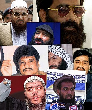 India's 50 most wanted terrorists