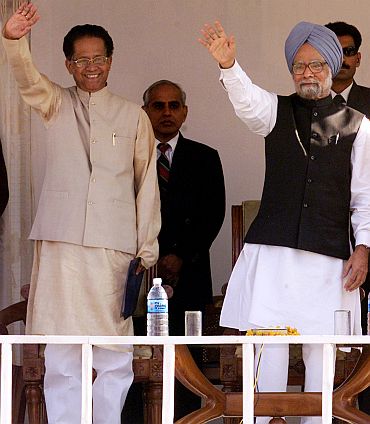 Gogoi with PM Dr Singh