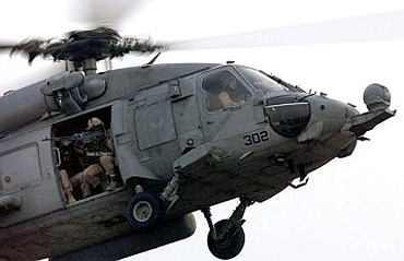 A Black Hawk helicopter