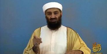 Bin Laden is shown in this video frame grab released by the Pentagon