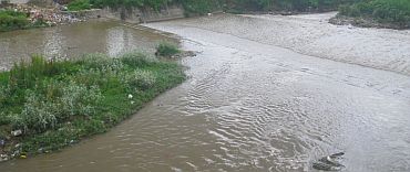 The Bagmati river in spate