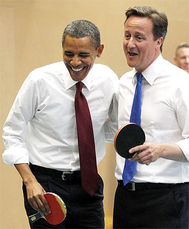 British school students take on Obama, Cameron