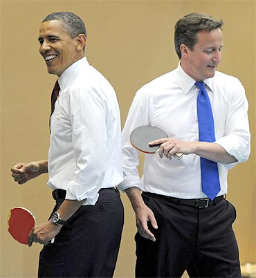 British school students take on Obama, Cameron