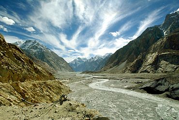 A view of the Siachen glacier