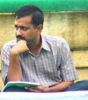 Team Anna member Arvind Kejriwal