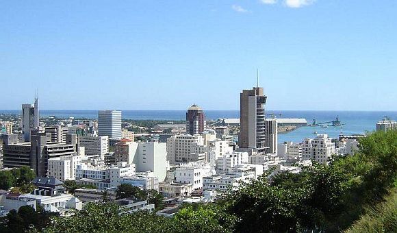 A view of  Port Louis, capital of Mauritius