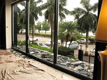 A file photo of the terror-hit lobby of Mumbai's Trident-Oberoi hotel