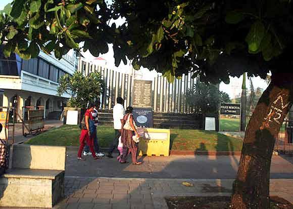 The police memorial at the Mumbai Police Gymkhana