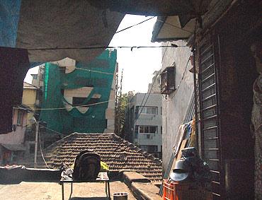 Nariman House as seen from the terrace adjoining Harish' house