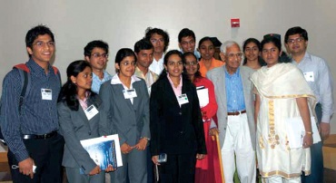 Students from India visiting Dr Har Gobind Khorana