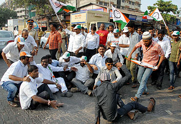 NCP workers take to the streets to protest