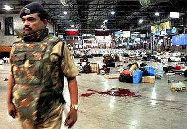 Mumbai's Chhatrapati Shivaji Terminus soon after the carnage on November 26, 2008