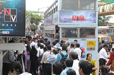 Commuters were a harried lot in Mumbai on Monday