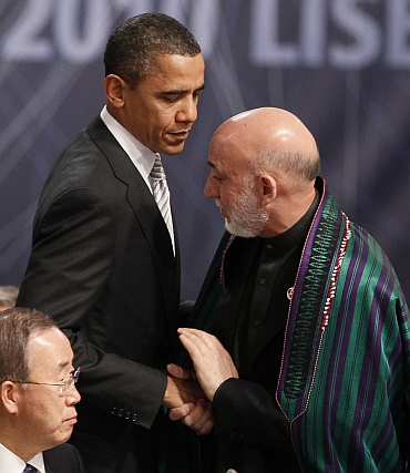 US President Barack Obama with Karzai