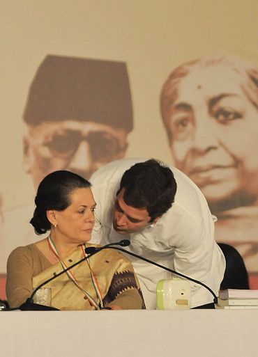 Congress president Sonia Gandhi and Rahul Gandhi