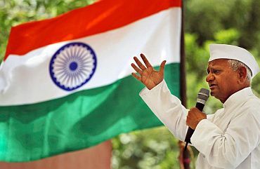 Veteran activist Anna Hazare