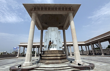 The Dalit memorial park in Noida was inaugurated by Mayawati