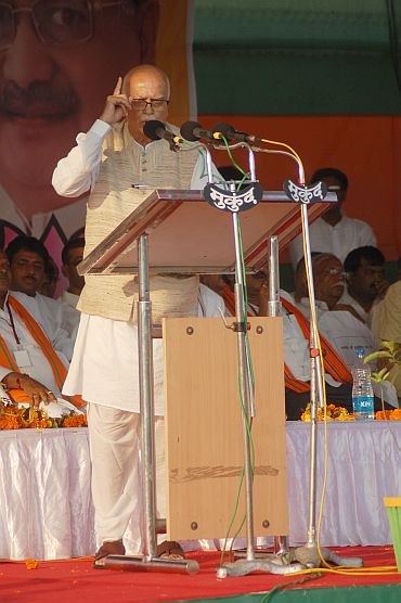 Bharatiya Janata Party leader L K Advani